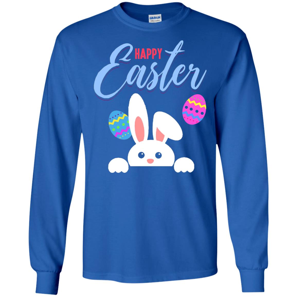 Emoji Bunny Egg Happy Easter Shirt Royal
