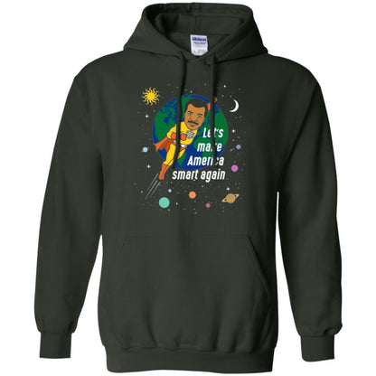 Astronomy T-shirt Let's Make America Smart Again Forest Green