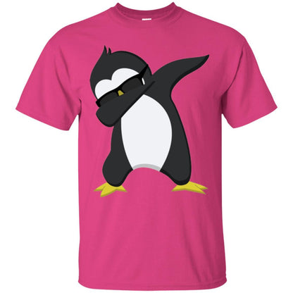Christmas T-shirt Dabbing Penguin T-shirt Heliconia