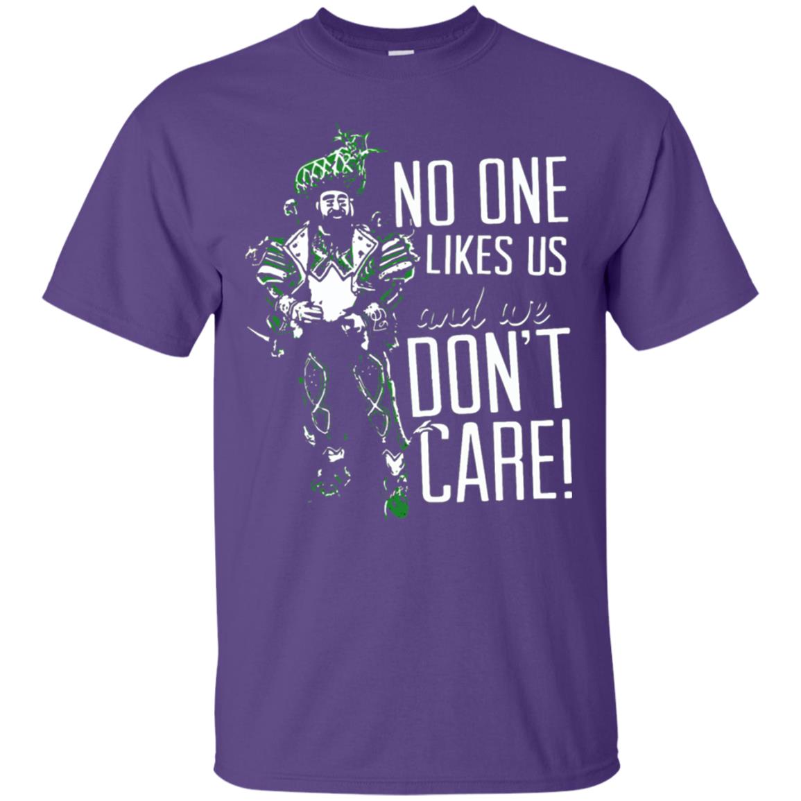 No One Likes Us We Don_t Care Philly Football Lover T-shirt Purple