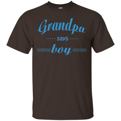 Grandpa Say Boy Shirt Dark Chocolate