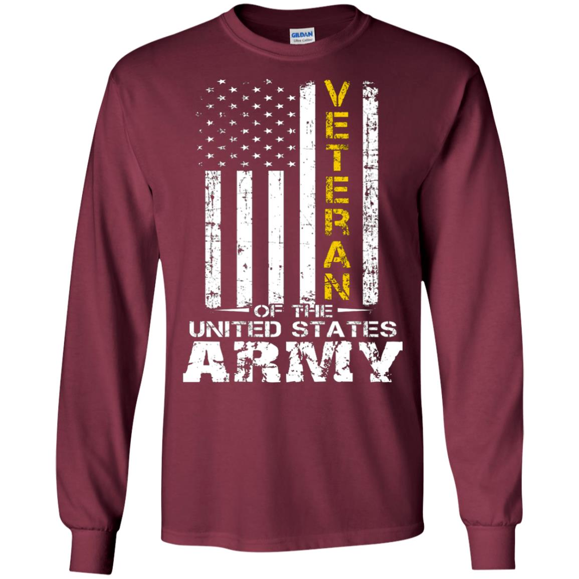 Veteran Of United States Us Army Premium Shirt Maroon