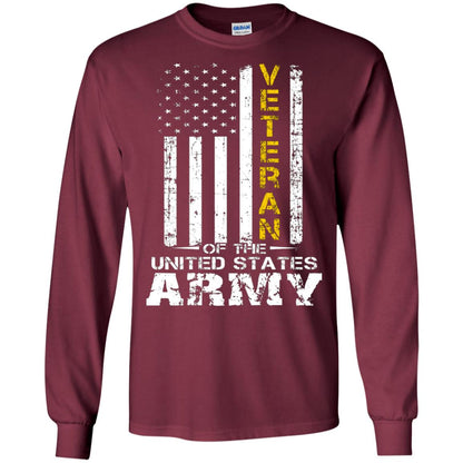Veteran Of United States Us Army Premium Shirt Maroon