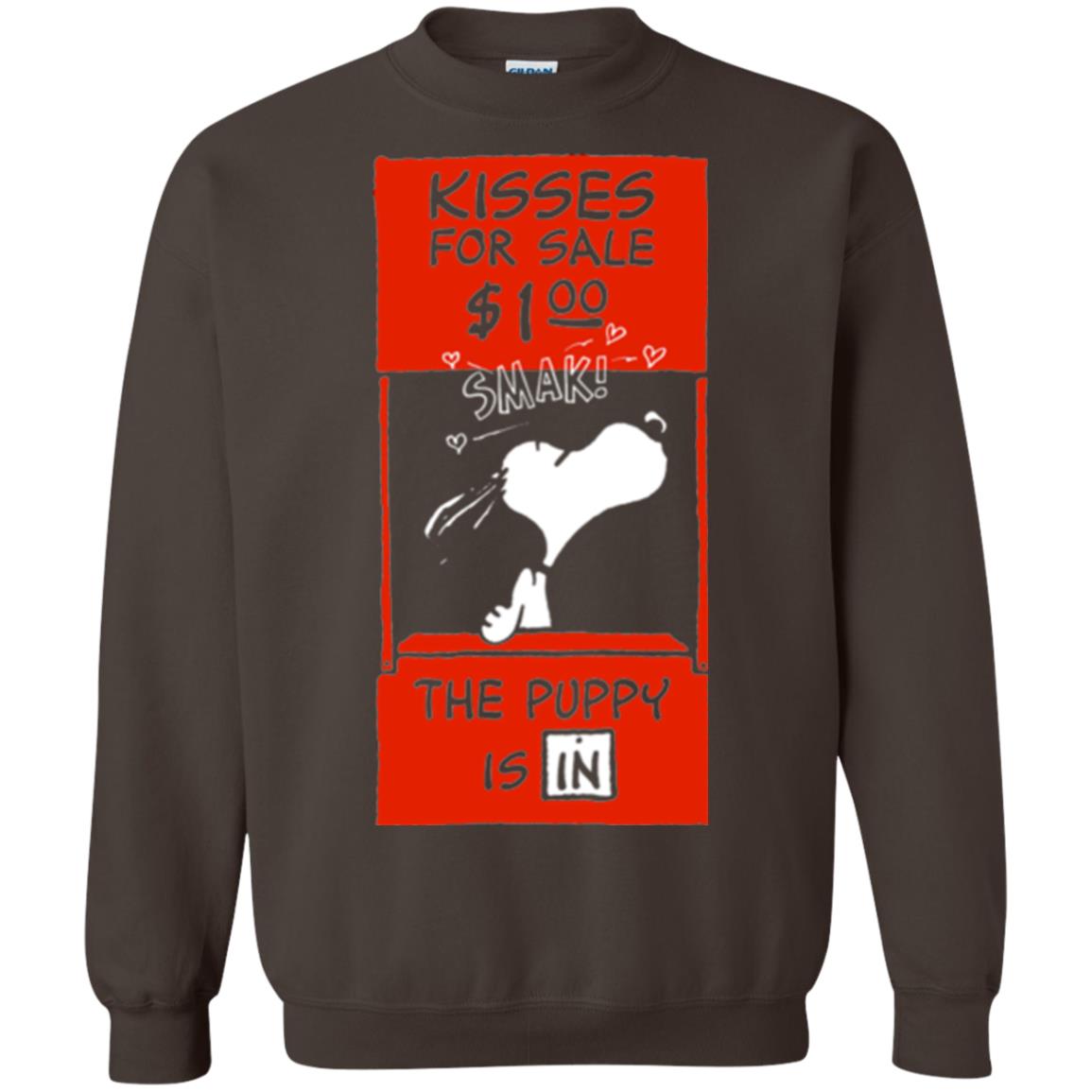 Peanuts Snoopy Kisses Valentines T-shirt Dark Chocolate