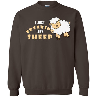 I Just Freaking Love Sheep Shirt Dark Chocolate