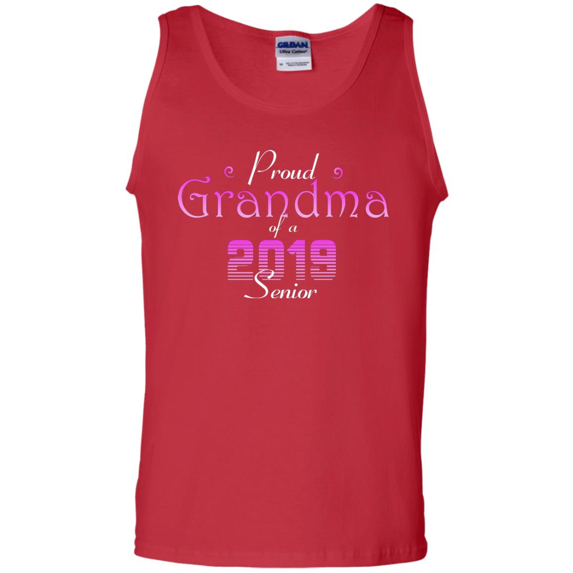 Proud Grandma Of 2019 Senior Grandmom Shirt Red