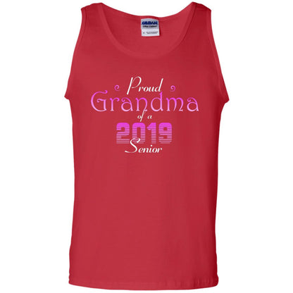 Proud Grandma Of 2019 Senior Grandmom Shirt Red
