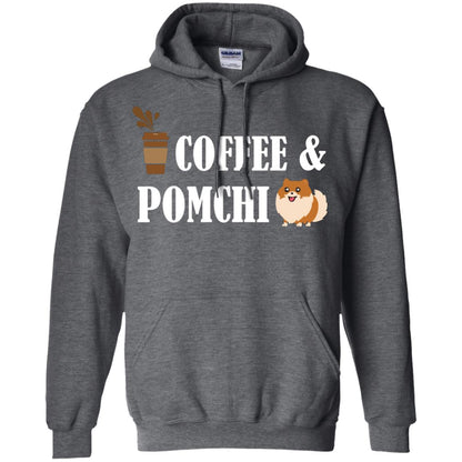 Coffee And Pomchi Lover Shirt Dark Heather