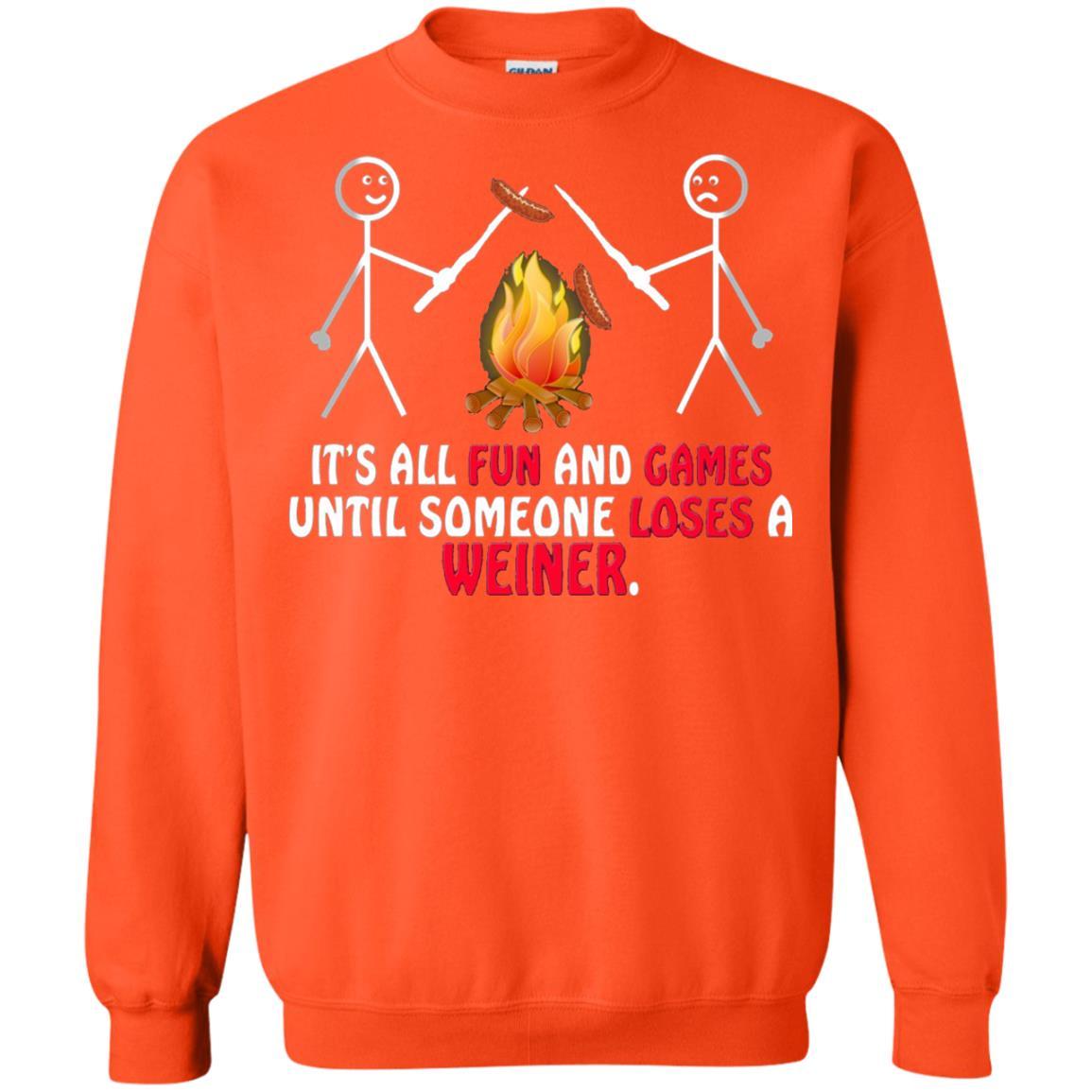 Camper T-shirt It's All Fun And Games Orange