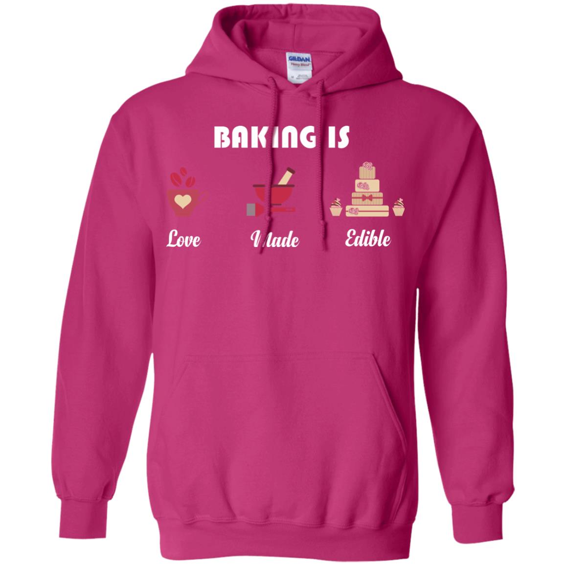 Baker T-shirt Baking Is Love Made Edible Heliconia
