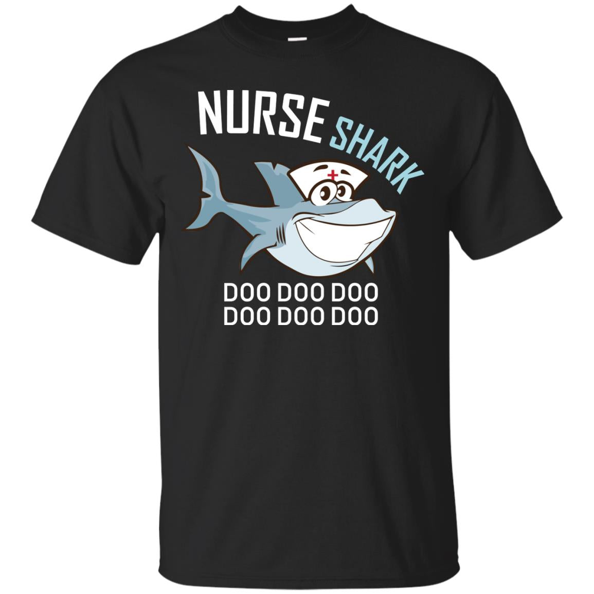 Nurse Shark Doo Doo Doo Shark Nursing Shirt Black