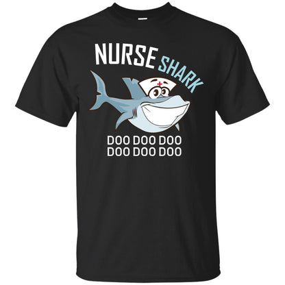 Nurse Shark Doo Doo Doo Shark Nursing Shirt Black