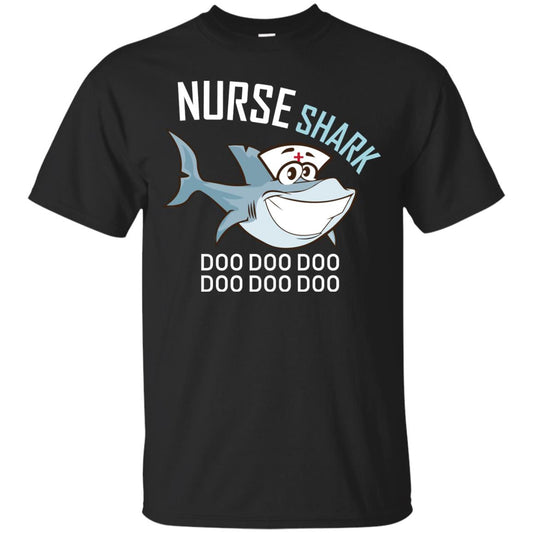 Nurse Shark Doo Doo Doo Shark Nursing Shirt Black