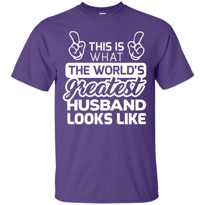 World_s Greatest Husband Best Husband Ever Looks Like T-shirt Purple