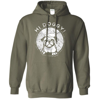 Dog Lovers T-shirt Hi Doggy Military Green