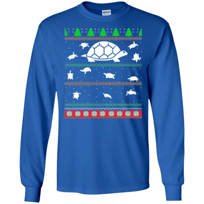 Christmas T-shirt Turtle Lover Merry Christmas Royal