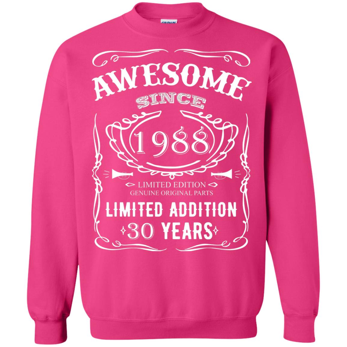 Awesome Since 1988 Limited Addition 30 Years 30th Birthday T-shirt Heliconia