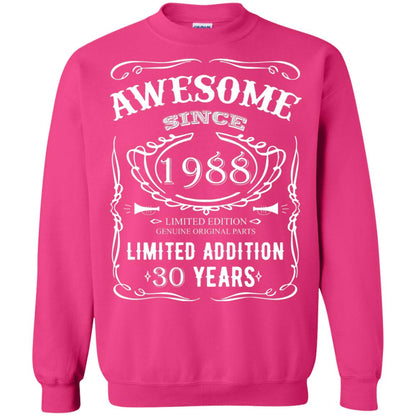 Awesome Since 1988 Limited Addition 30 Years 30th Birthday T-shirt Heliconia