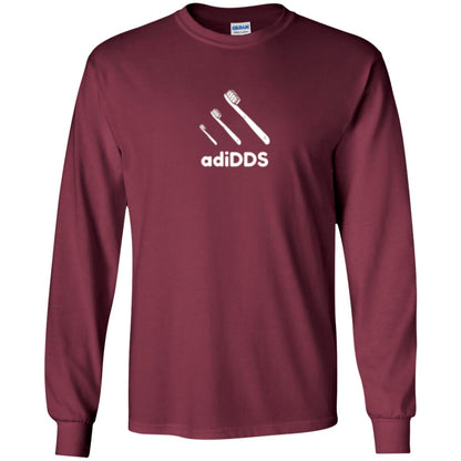 Dentist T-shirt Tooth Brush Adidds T-shirt Maroon