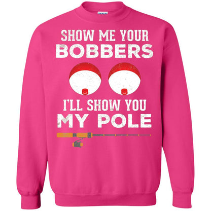 Fisherman T-shirt Show Me Your Bobbers Heliconia