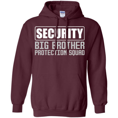 Family T-shirt Security Big Brother Protection Squad Maroon