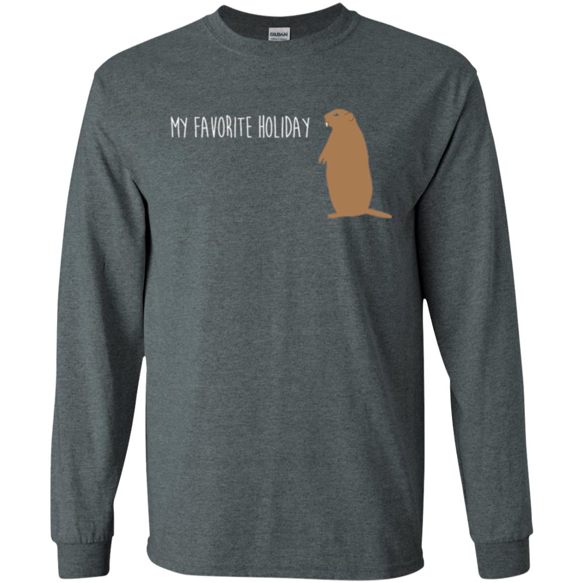 Groundhog Day T-shirt My Favorite Holiday T-shirt Dark Heather