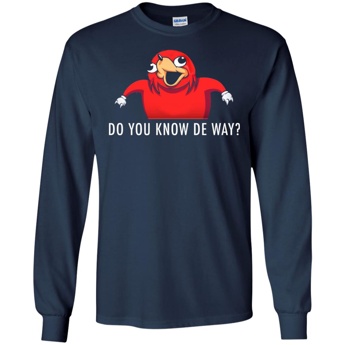 Do You Know De Way T-shirt Navy