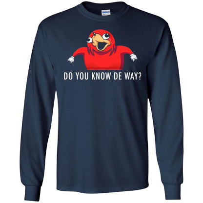 Do You Know De Way T-shirt Navy