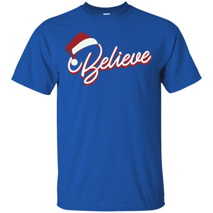 Christmas T-shirt Believe In Santa Claus Royal