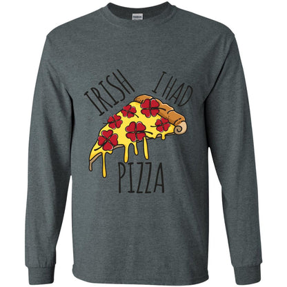 Irish I Had Pizza Patrick Day T-shirt Dark Heather