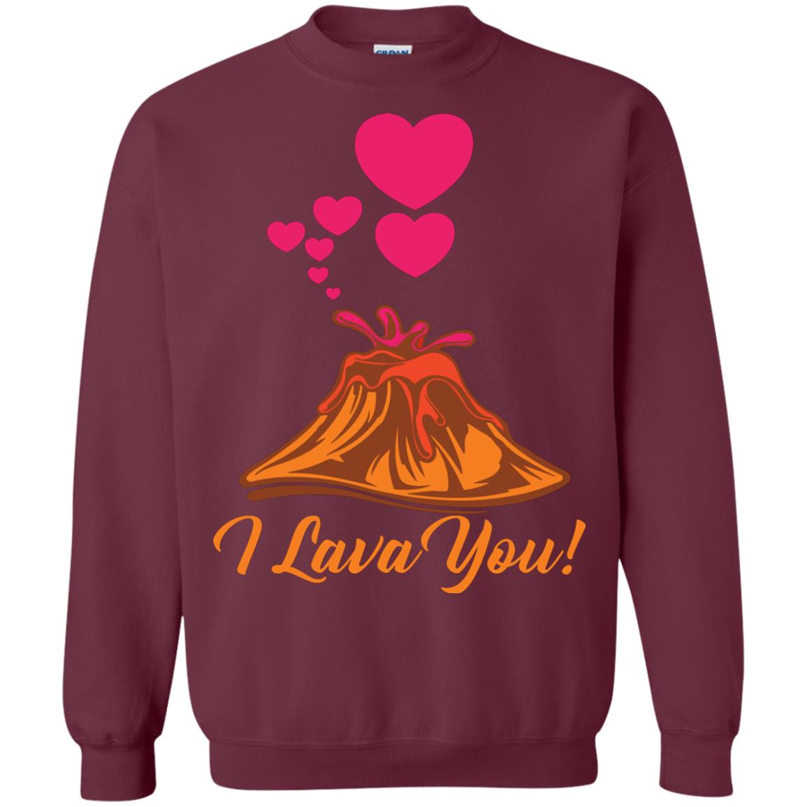 Valentines Day T-shirt I Lava You Maroon