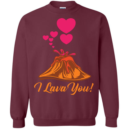 Valentines Day T-shirt I Lava You Maroon
