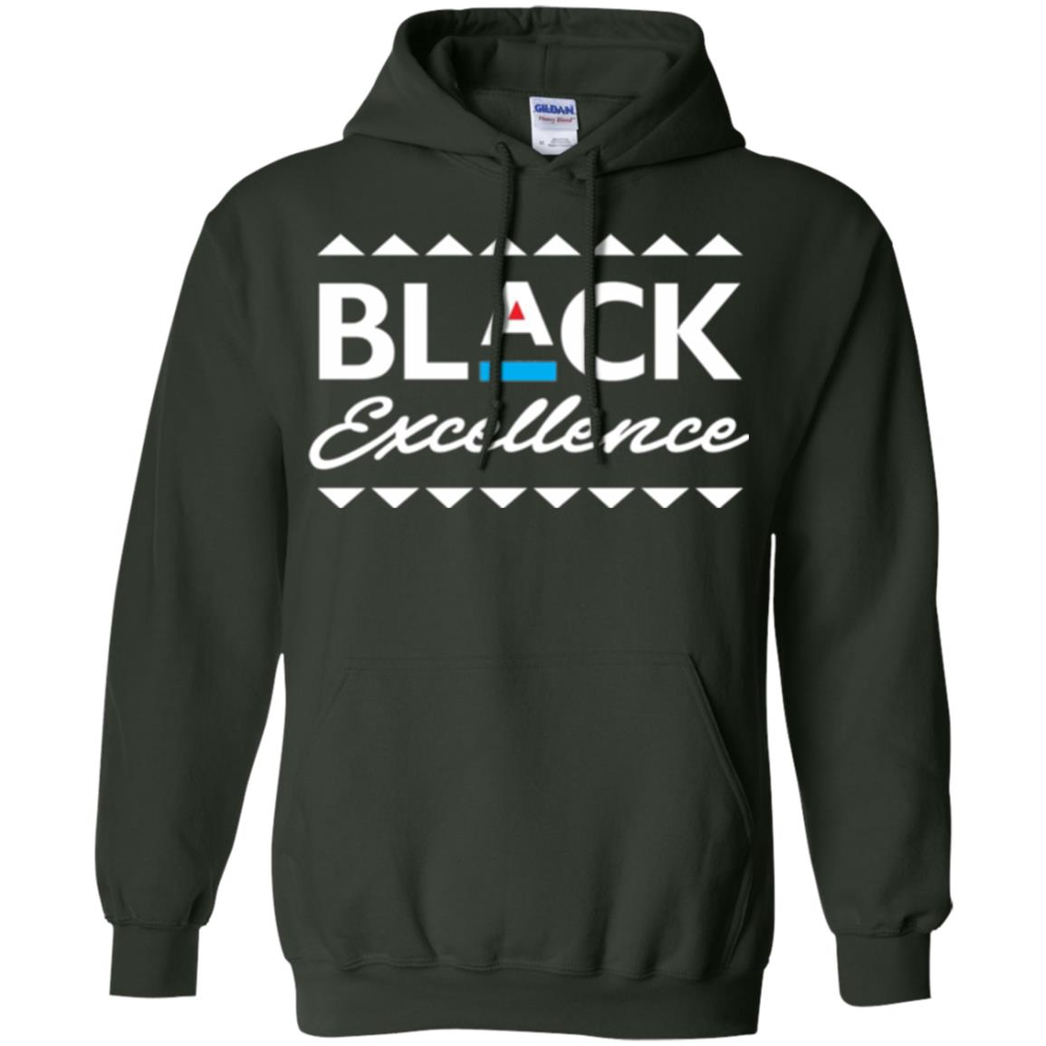 Black Excellence T-shirt Celebrating Black Pride Forest Green