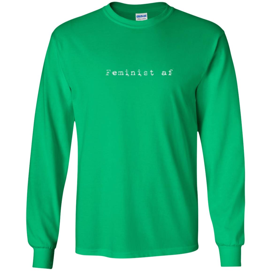 Women_s Right T-shirt Feminist Af T-shirt Irish Green