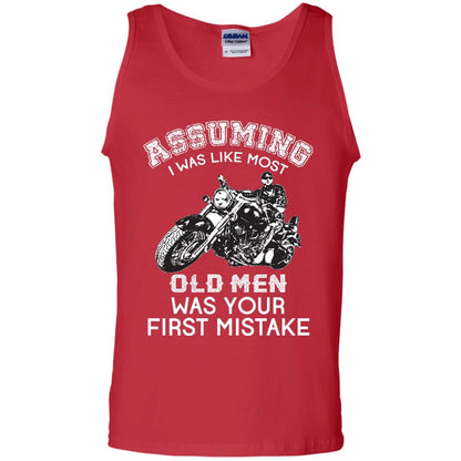 Assuming I Was Like Most Old Men Motorcycle Lover T-shirt Red