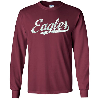 Eagles Mascot T-shirt Vintage Sports Name Maroon