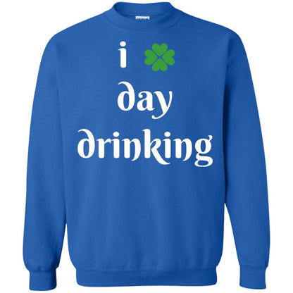 I Day Drinking Funny St Patricks Day T-shirt Royal