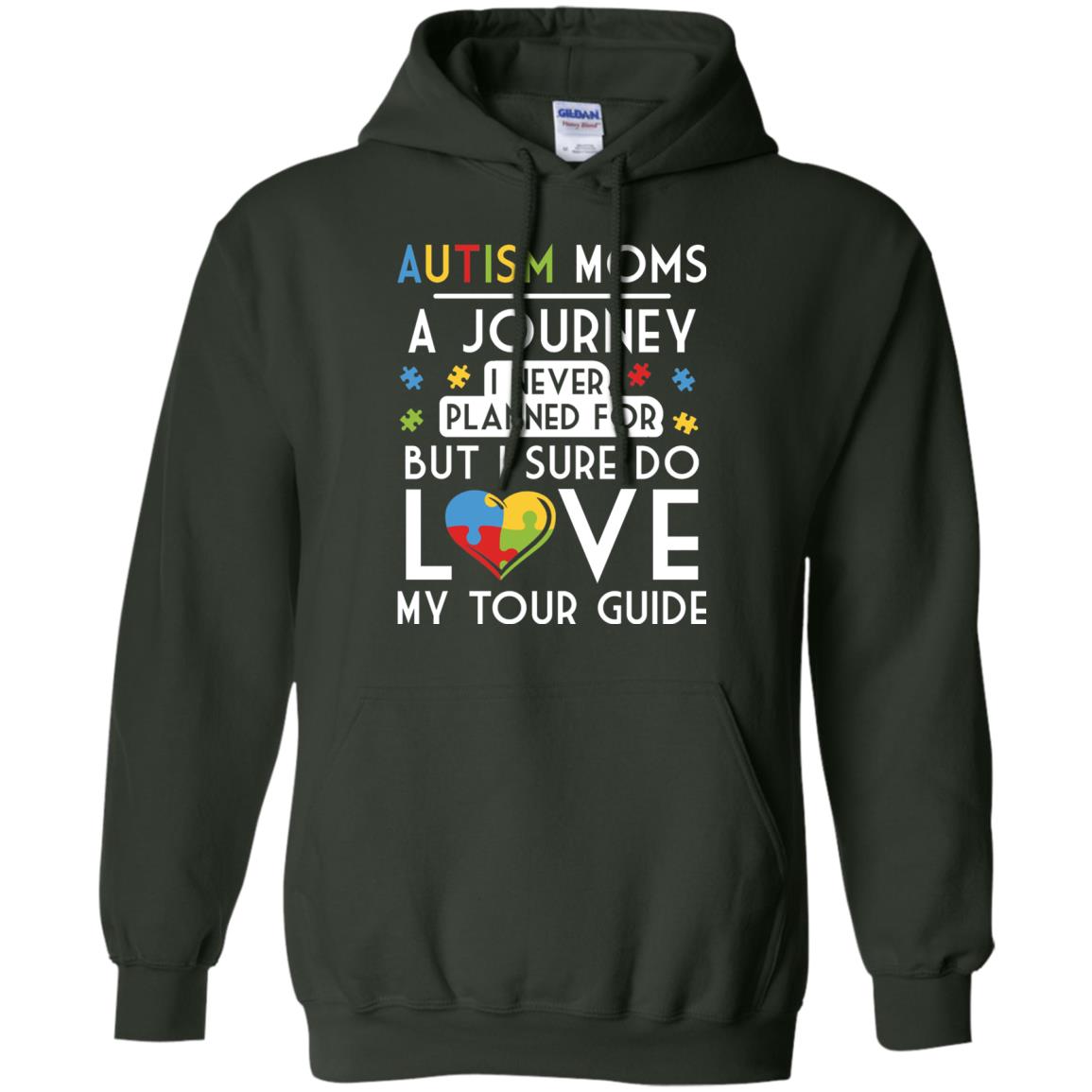 Autism Mom Shirt Autism Mom A Journey Of Love Forest Green