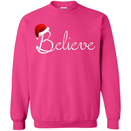 Believe Christmas Shirt - Best Santa Christmas T-shirt Heliconia