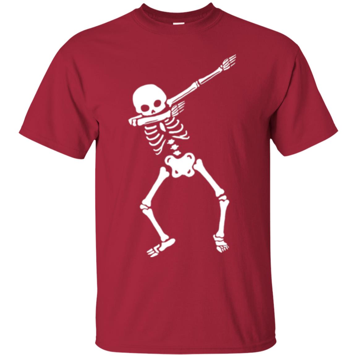 Dabbing Skeleton T Shirt Cardinal