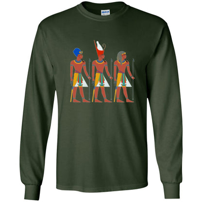 Ancient Egypt Pharaoh Art T-shirt Forest Green