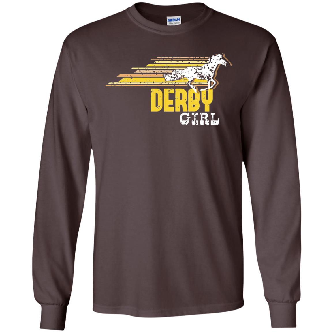 Derby Girl Derby Women Horse Race Shirt Dark Chocolate