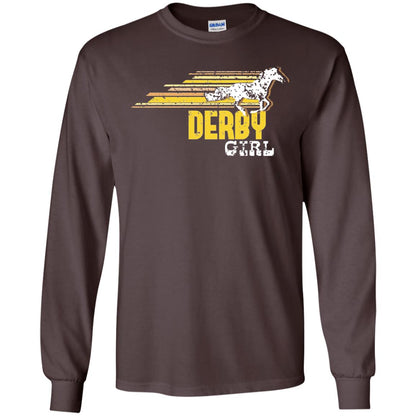Derby Girl Derby Women Horse Race Shirt Dark Chocolate