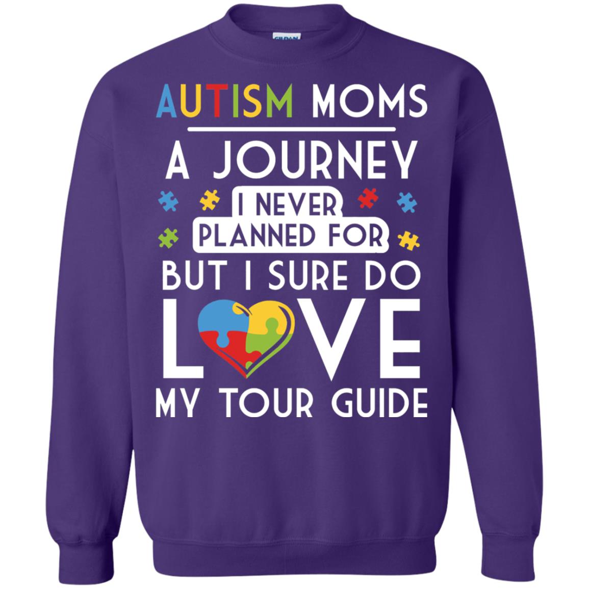 Autism Mom Shirt Autism Mom A Journey Of Love Purple
