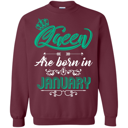 Brithday T-Shirt Queen Are Born In January Maroon