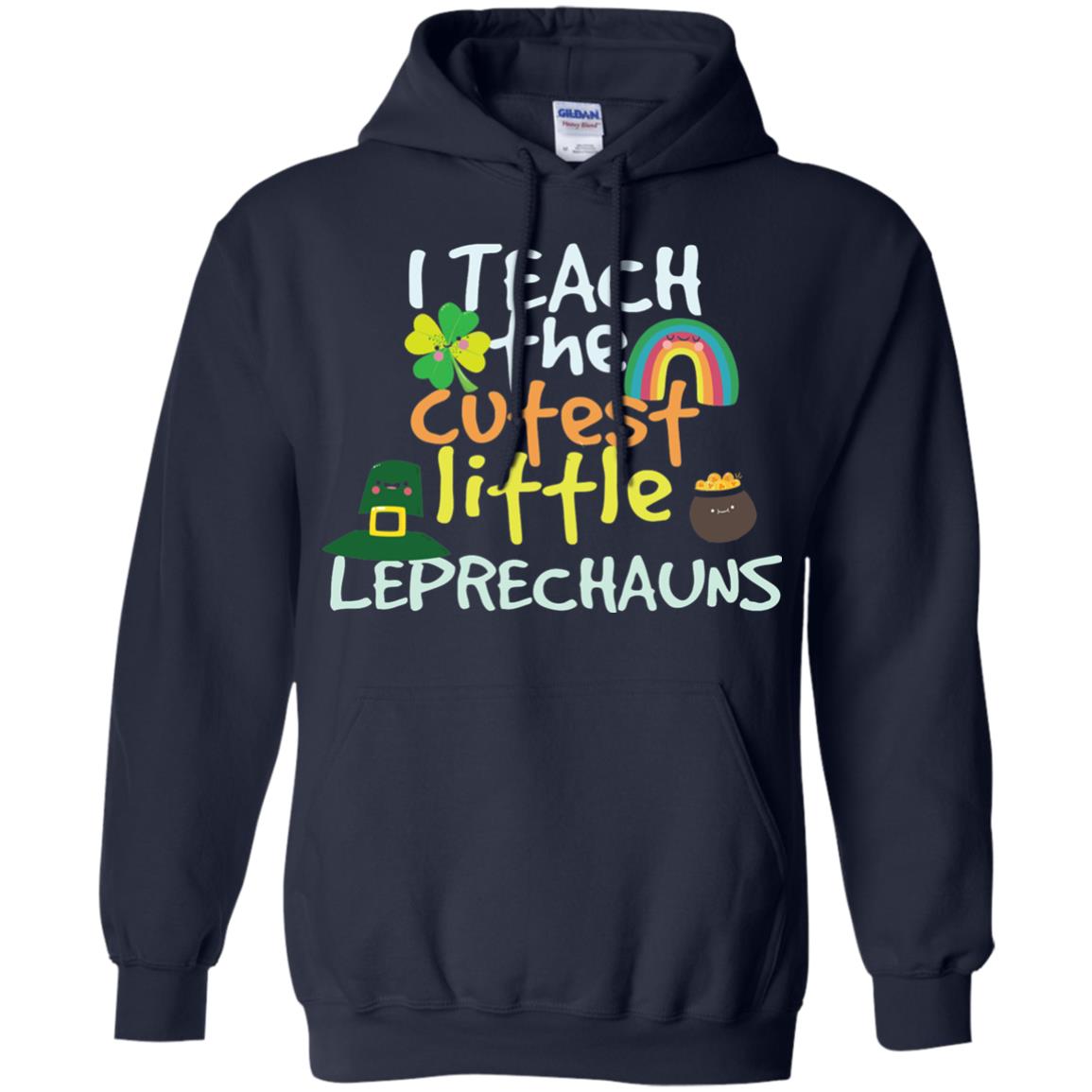 Cutest Little Leprechauns St. Patricks Day Teacher T-shirt Navy