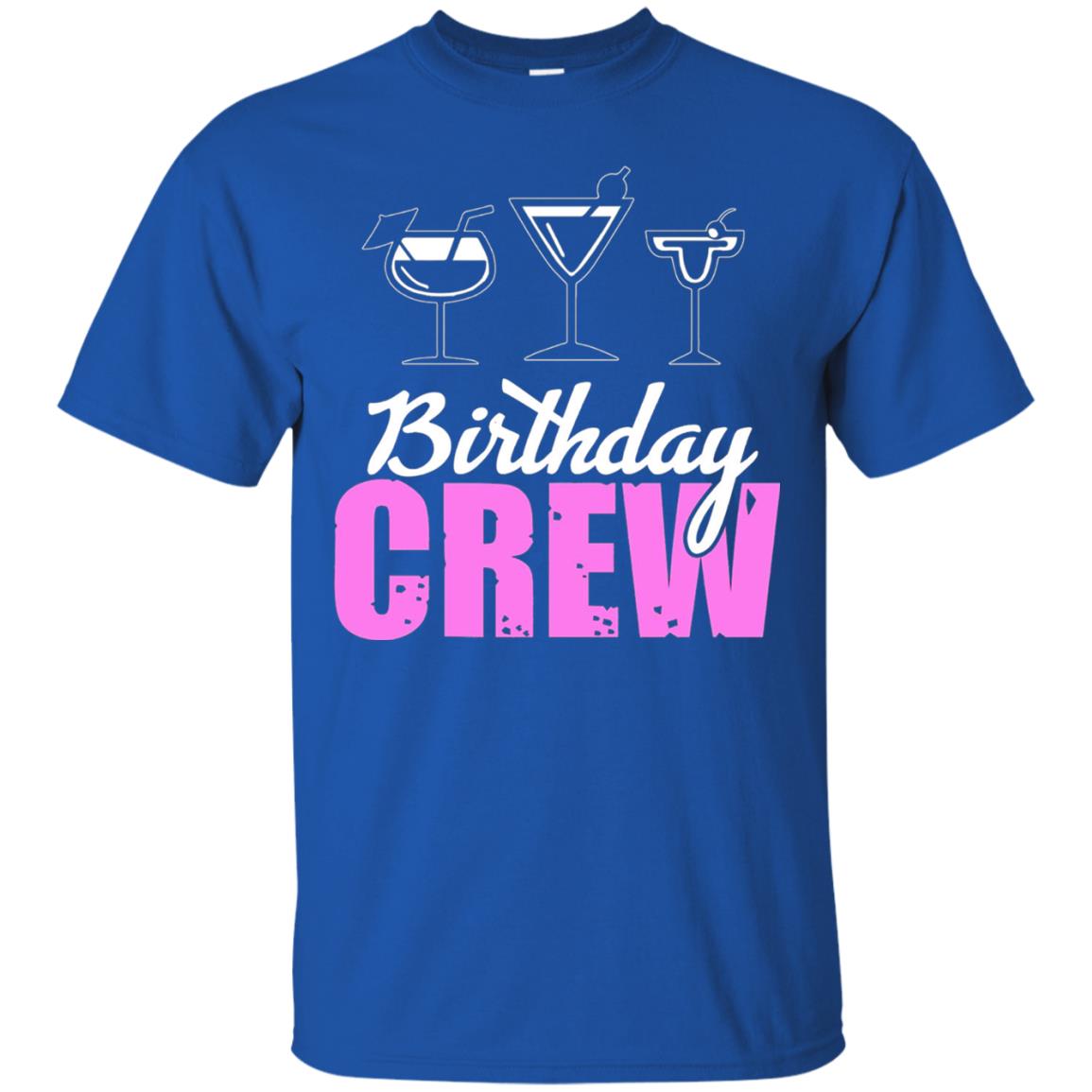 Birthday Crew Funny Girls Birthday Squad T-shirt Royal