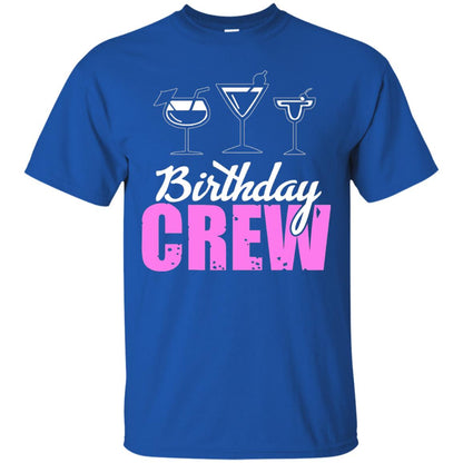 Birthday Crew Funny Girls Birthday Squad T-shirt Royal