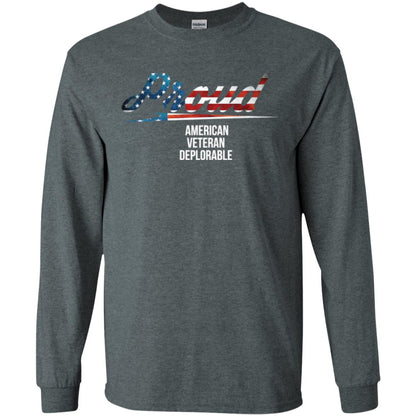 Veteran T-shirt Proud American Veteran Deplorable Dark Heather
