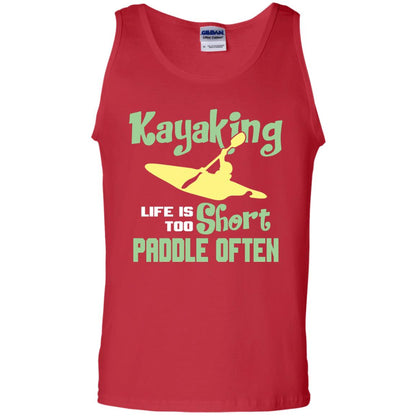 Kayaking Life Is Too Short Paddle Often Shirt For Kayak Lovers Red